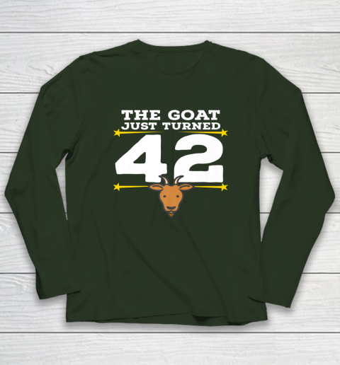 The Goat Just Turned 42 42nd Birthday Goat Long Sleeve T-Shirt 10