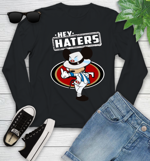 NFL Hey Haters Mickey Football Sports San Francisco 49ers Youth Long Sleeve