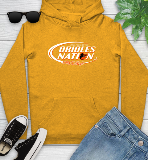 MLB A True Friend Of The Baltimore Orioles Dilly Dilly Baseball Sports Youth Hoodie 2