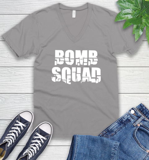 Bomb Squad V-Neck T-Shirt 3