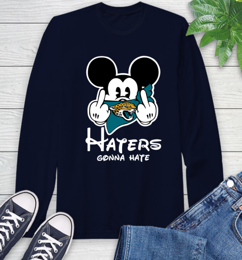 NFL Tennessee Titans Houston Texans Haters Gonna Hate Mickey Mouse Disney Football T Shirt Long Sleeve T-Shirt 3