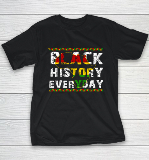 Funny Black History Month African American Pride Celebration Youth T-Shirt