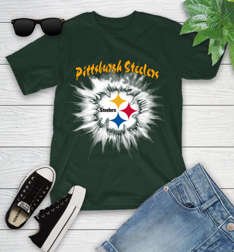 Pittsburgh Steelers NFL Football Adoring Fan Rip Sports Youth T-Shirt 5
