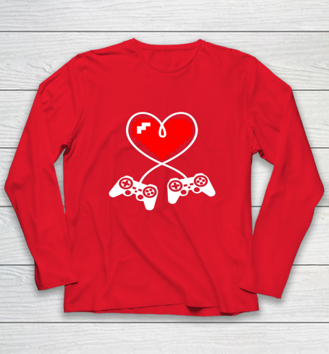 This Is My Valentine Pajama Shirt Gamer Controller Long Sleeve T-Shirt 14