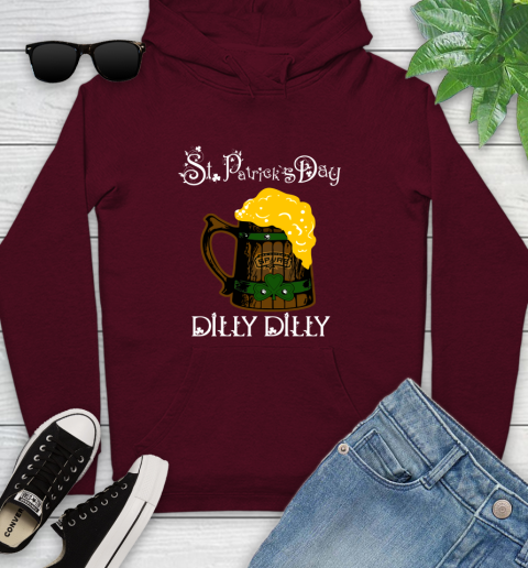 NBA San Antonio Spurs St Patrick's Day Dilly Dilly Beer Basketball Sports Youth Hoodie 7