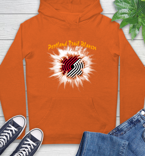 Portland Trail Blazers NBA Basketball Rip Sports Hoodie 4
