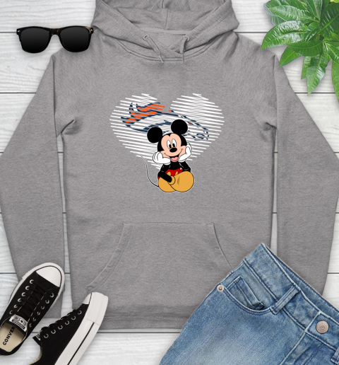 NFL Denver Broncos The Heart Mickey Mouse Disney Football T Shirt_000 Youth Hoodie 6