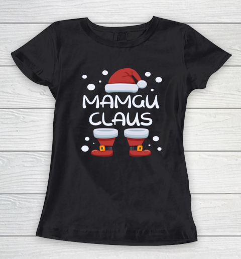 Mamgu Claus Happy Christmas Pajama Family Matching Xmas Women's T-Shirt