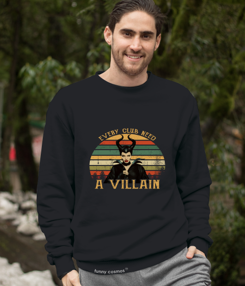 Disney Maleficent Vintage T Shirt, Every Club Need A Villain Tshirt, Disney Villains Shirt