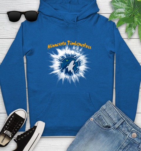 Minnesota Timberwolves NBA Basketball Rip Sports Youth Hoodie 11
