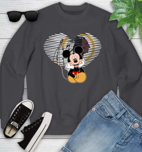 NFL Washington Redskins The Heart Mickey Mouse Disney Football T Shirt_000 Youth Sweatshirt 5