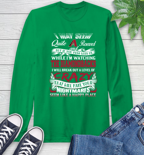 Arizona Diamondbacks MLB Baseball Don't Mess With Me While I'm Watching My Team Long Sleeve T-Shirt 8