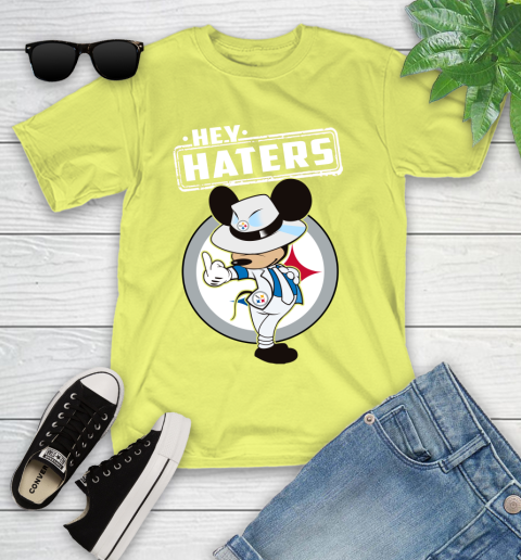 NFL Hey Haters Mickey Football Sports Pittsburgh Steelers Youth T-Shirt 10