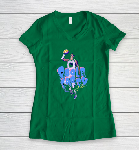 Poole Party Shirt Jordan Poole Women's V-Neck T-Shirt 3