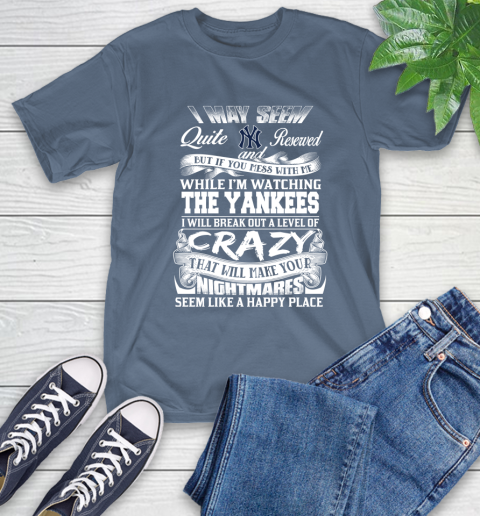 New York Yankees MLB Baseball Don't Mess With Me While I'm Watching My Team T-Shirt 8