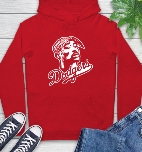 Tupac Dodgers Hoodie Tee For Sports