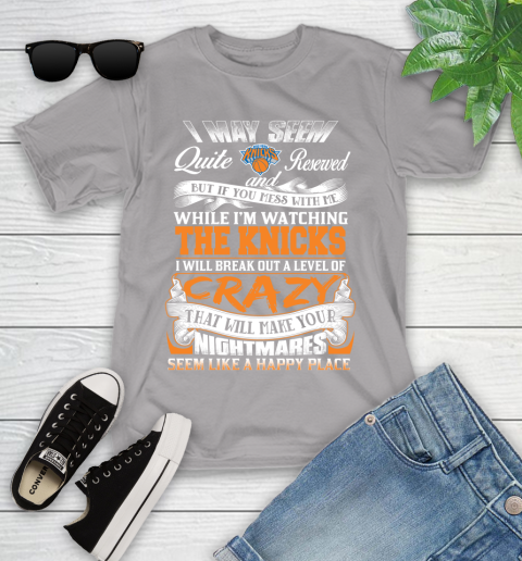 New York Knicks NBA Basketball Don't Mess With Me While I'm Watching My Team Youth T-Shirt 4