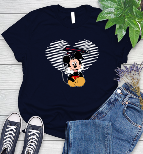 NFL Atlanta Falcons The Heart Mickey Mouse Disney Football T Shirt_000 Women's T-Shirt 2