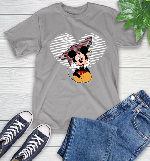 NHL Arizona Coyotes The Heart Mickey Mouse Disney Hockey T-Shirt 6