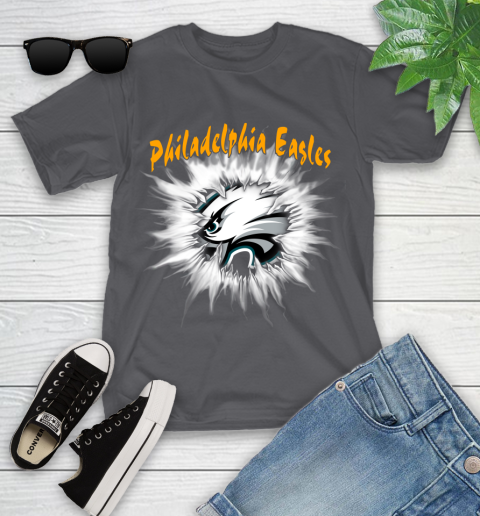 Philadelphia Eagles NFL Football Adoring Fan Rip Sports Youth T-Shirt 6