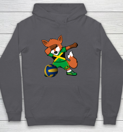Dabbing Fox Jamaica Volleyball Fans Jersey Jamaican Hoodie 7