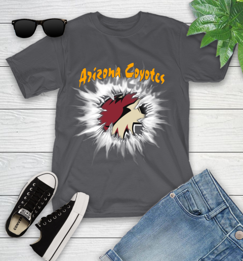 Arizona Coyotes NHL Hockey Adoring Fan Rip Sports Youth T-Shirt 6