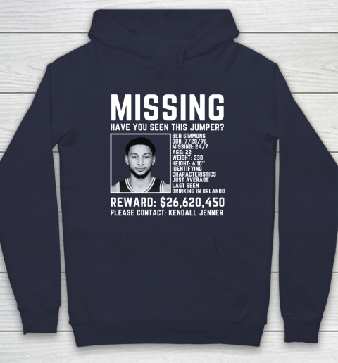 Ben Simmons Missing Basketball Jumping Shot Hoodie Tee For Sports