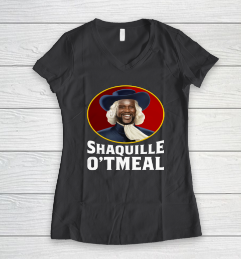 Shaquille Oatmeal Women's V-Neck T-Shirt 4
