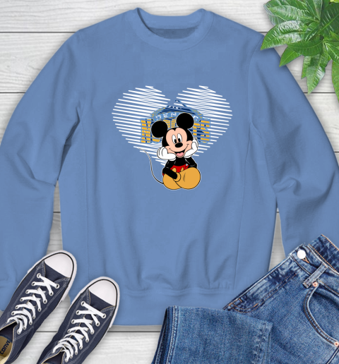 NBA Denver Nuggets The Heart Mickey Mouse Disney Basketball Sweatshirt 11