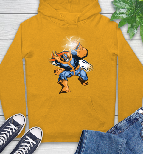 Denver Broncos NFL Football Thanos Avengers Infinity War Marvel Hoodie 2