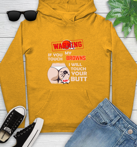 Atlanta Falcons NFL Football Warning If You Touch My Team I Will Touch My Butt Youth Hoodie 2