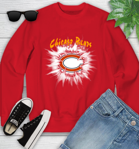 Chicago Bears NFL Football Adoring Fan Rip Sports Youth Sweatshirt 8