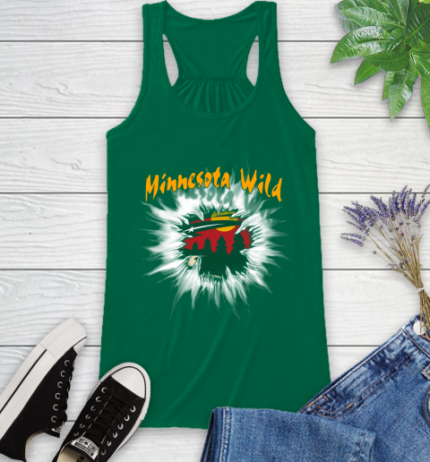 Minnesota Wild NHL Hockey Adoring Fan Rip Sports Racerback Tank 6