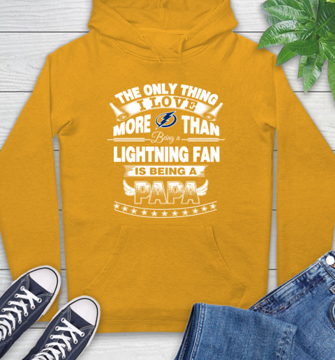 NHL The Only Thing I Love More Than Being A Tampa Bay Lightning Fan Is Being A Papa Hockey Hoodie 2