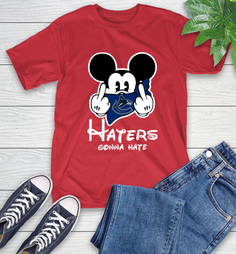 NHL Vancouver Canucks Haters Gonna Hate Mickey Mouse Disney Hockey T Shirt T-Shirt 11