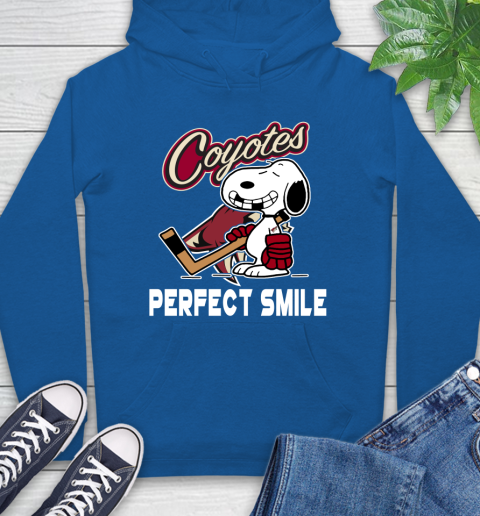 NHL Arizona Coyotes Snoopy Perfect Smile The Peanuts Movie Hockey T Shirt Hoodie 9