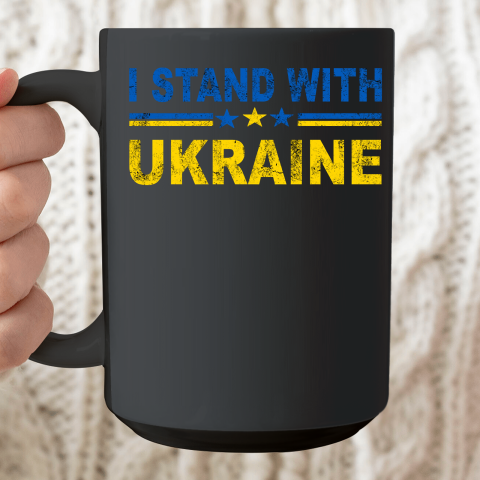 I Stand With Ukraine Ceramic Mug 15oz