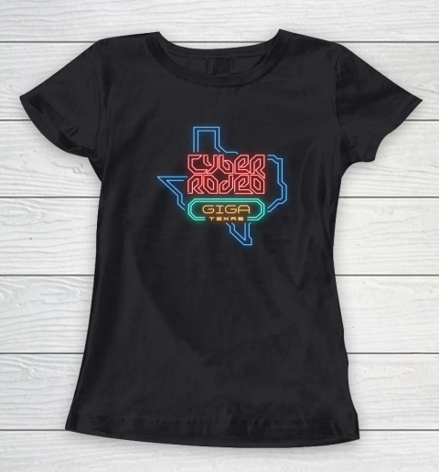 Cyber Rodeo Shirt Elon Musk Giga Texas Tesla Event Women's T-Shirt