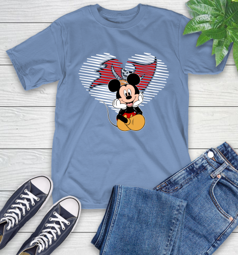 NFL Tampa Bay Buccaneers The Heart Mickey Mouse Disney Football T Shirt_000 T-Shirt 12