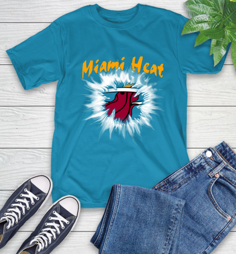 Miami Heat NBA Basketball Rip Sports T-Shirt 9