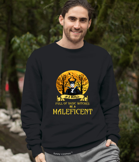 Disney Maleficent T Shirt, In A World Full Of Basic Witches Be A Maleficent Shirt, Disney Villains Tshirt