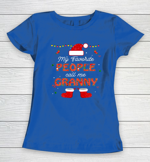 My Favorite People Call Me Granny Thanksgiving Christmas Women's T-Shirt 6