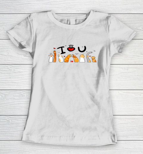 Cute This Is My Valentine Pajama Cat Valentines Day Women's T-Shirt 1