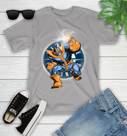 Seattle Mariners MLB Baseball Thanos Avengers Infinity War Marvel Youth T-Shirt 4