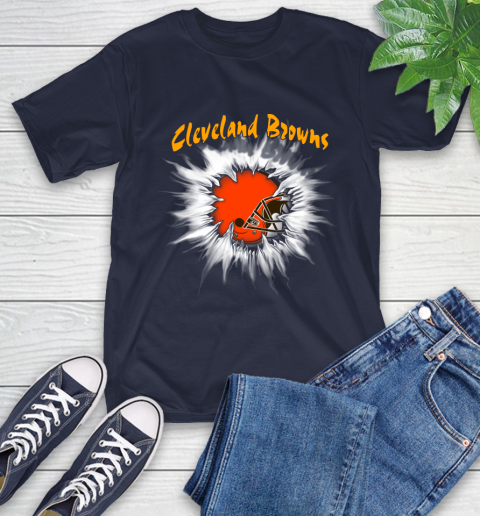 Cleveland Browns NFL Football Adoring Fan Rip Sports T-Shirt 3