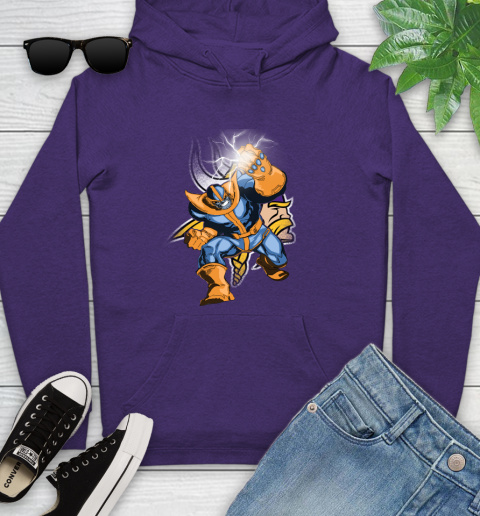Minnesota Vikings NFL Football Thanos Avengers Infinity War Marvel Youth Hoodie 5