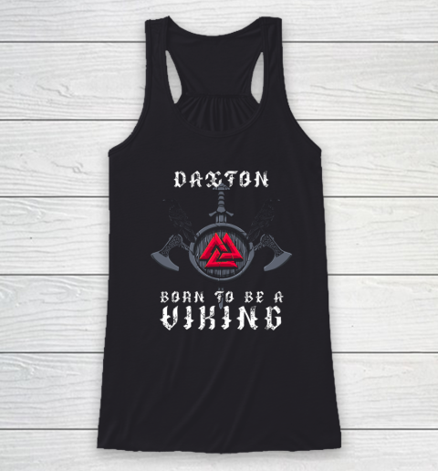 Daxton Born To Be A Viking Personalized Racerback Tank