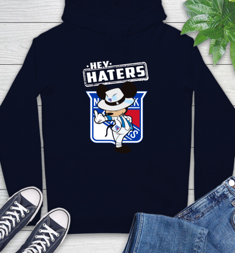 NHL Hey Haters Mickey Hockey Sports New York Rangers Hoodie 3