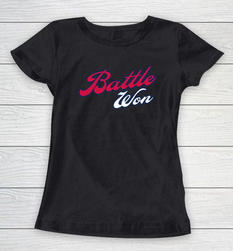 Battle Won Atlanta Braves World Series Champion Shirt Women's T-Shirt