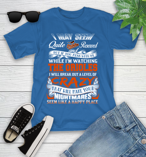 Baltimore Orioles MLB Baseball Don't Mess With Me While I'm Watching My Team Youth T-Shirt 12